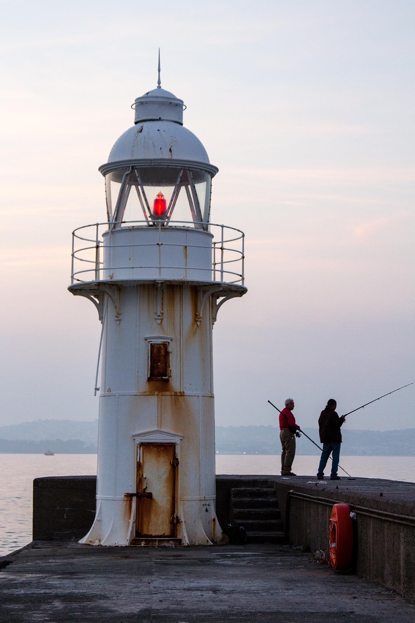 lighthouse breakwater brixham free photo