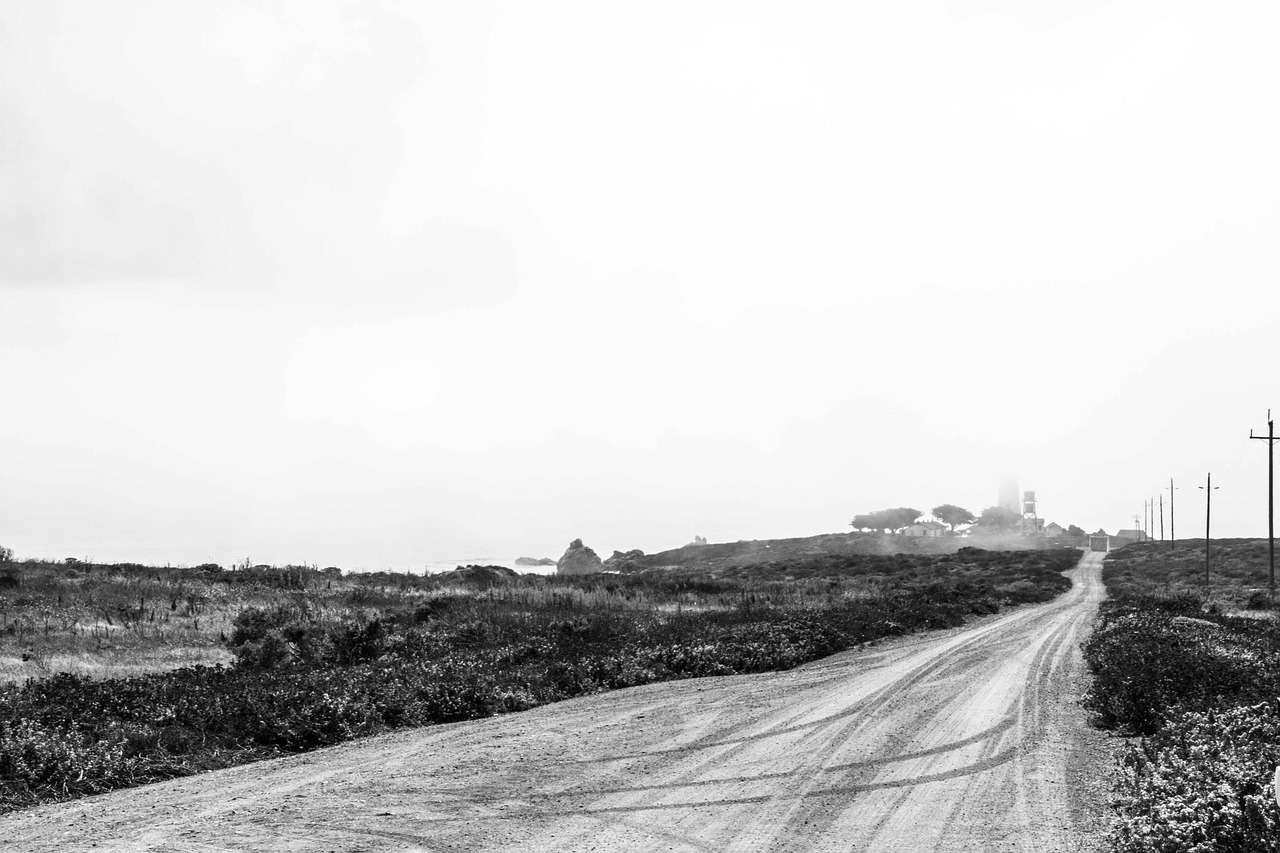 lighthouse fog booked free photo