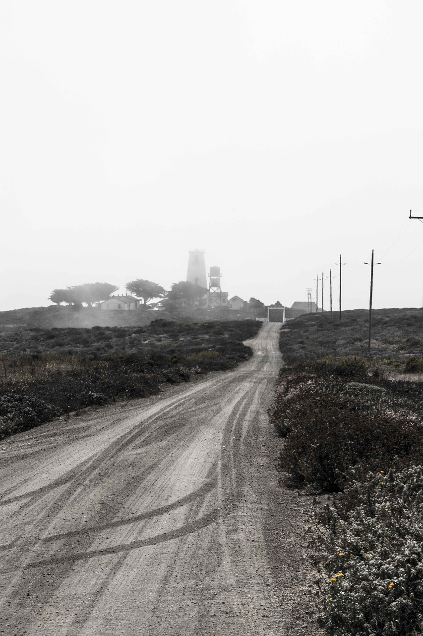 lighthouse fog booked free photo