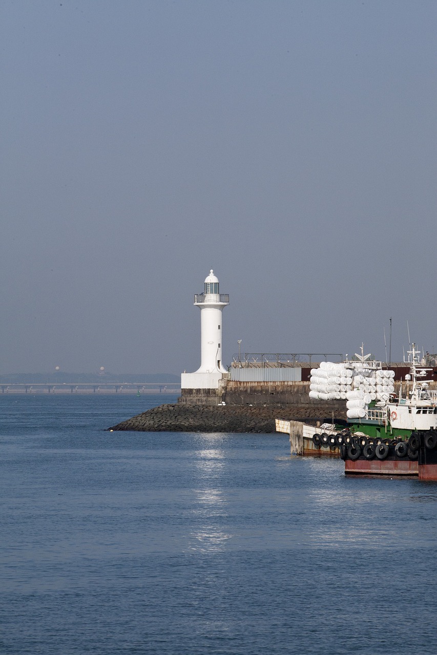 lighthouse island korea free photo