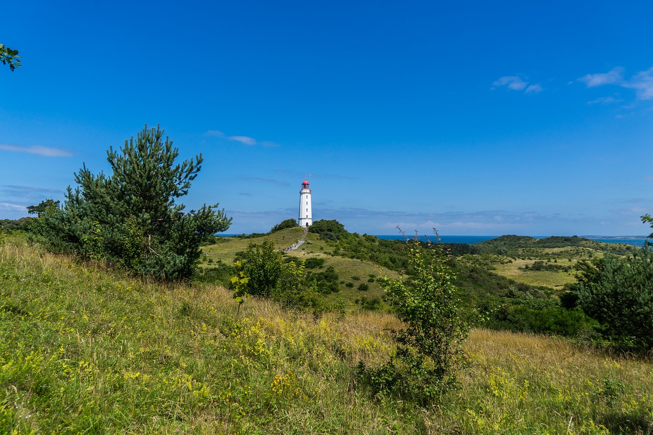 lighthouse landscape sky free photo