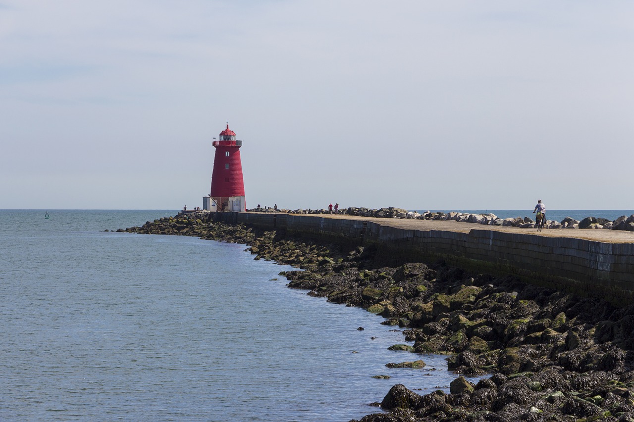 lighthouse sea dublin free photo