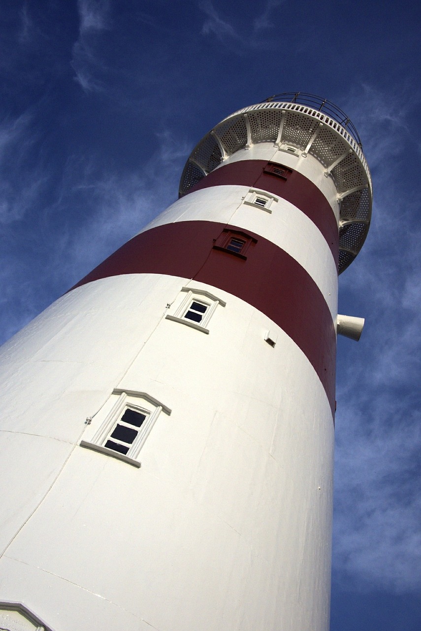 lighthouse sea sky free photo