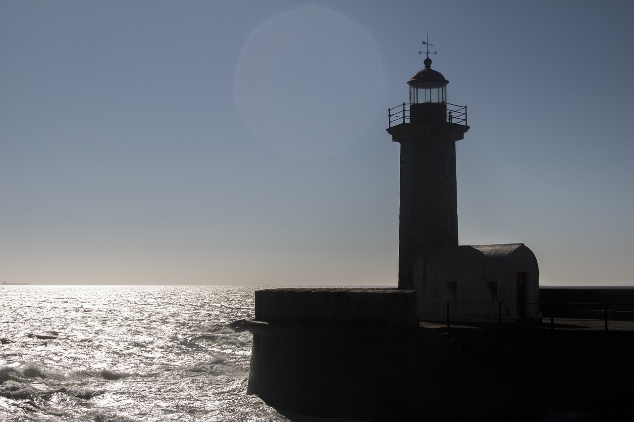 lighthouse portugal porto free photo