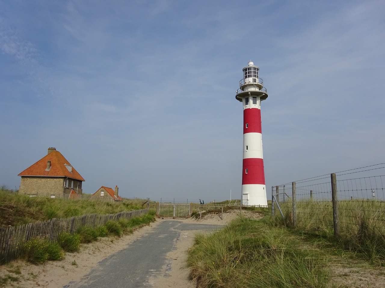 lighthouse cottage belgium free photo