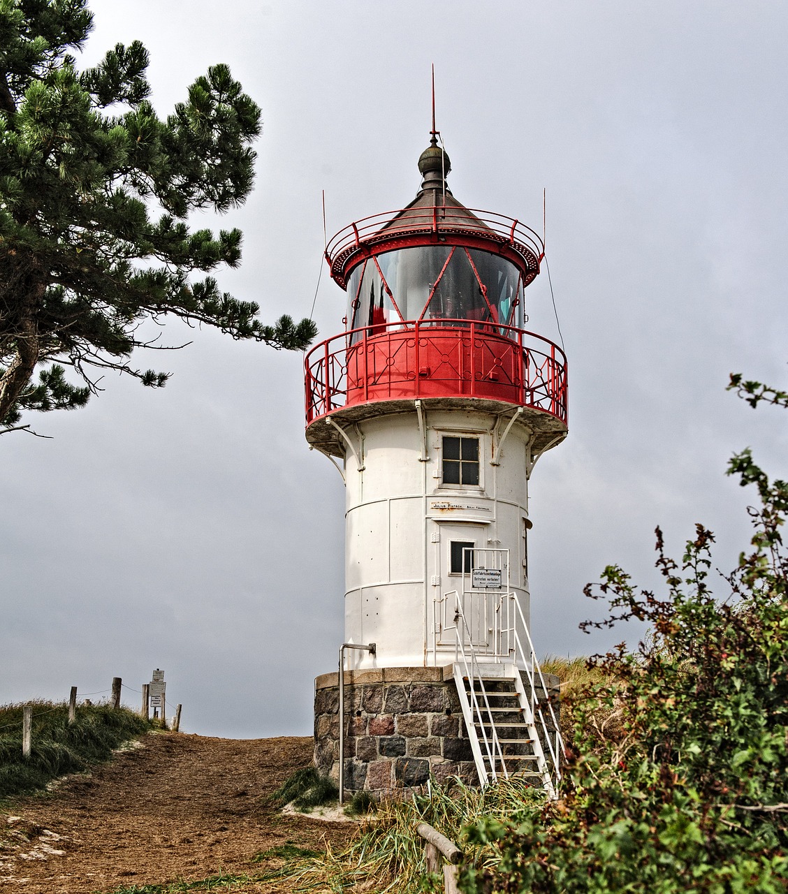 lighthouse hiddensee baltic sea free photo