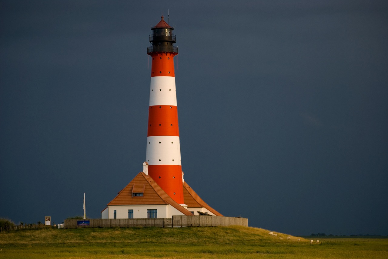 lighthouse north sea watch free photo