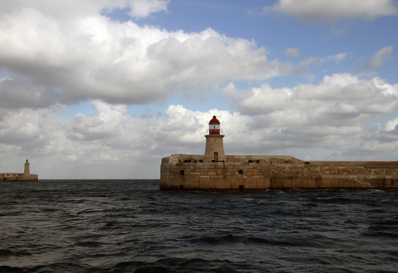 lighthouse sea water free photo