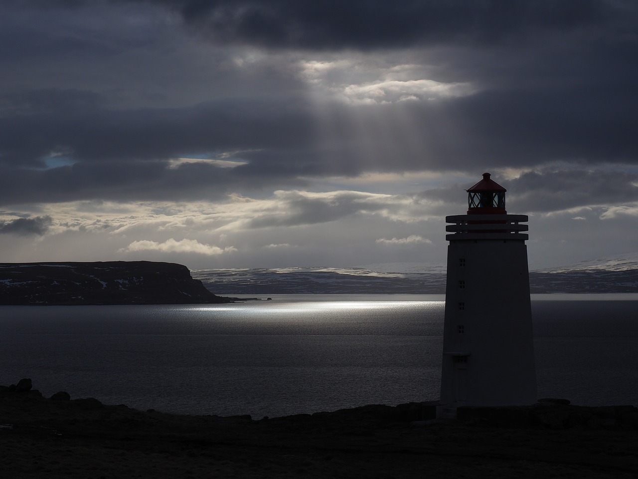 lighthouse coast sea free photo