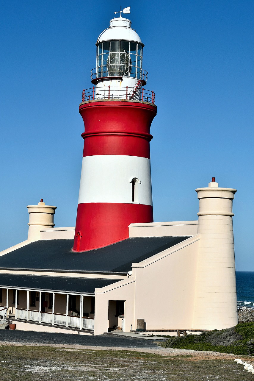 lighthouse  south africa  cape agulhas free photo