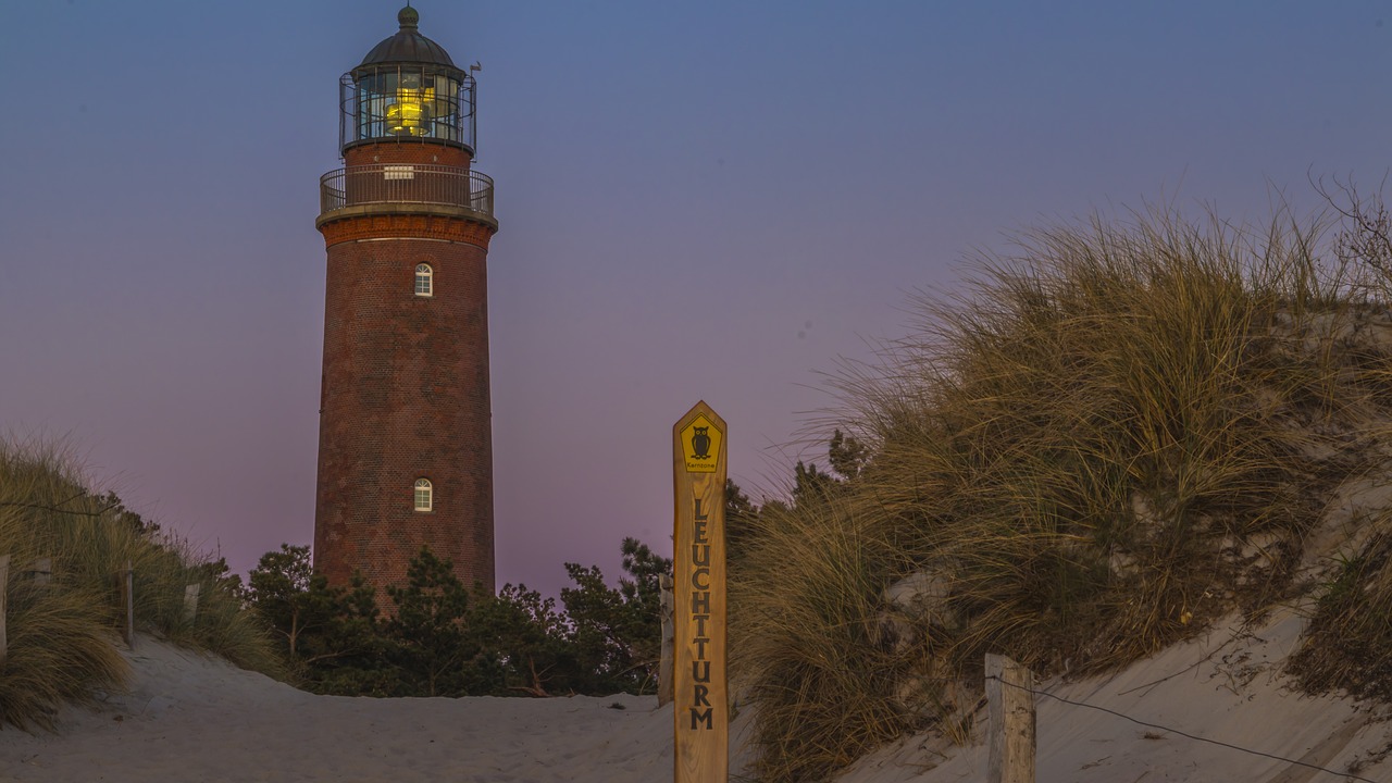 lighthouse  darss  coast free photo