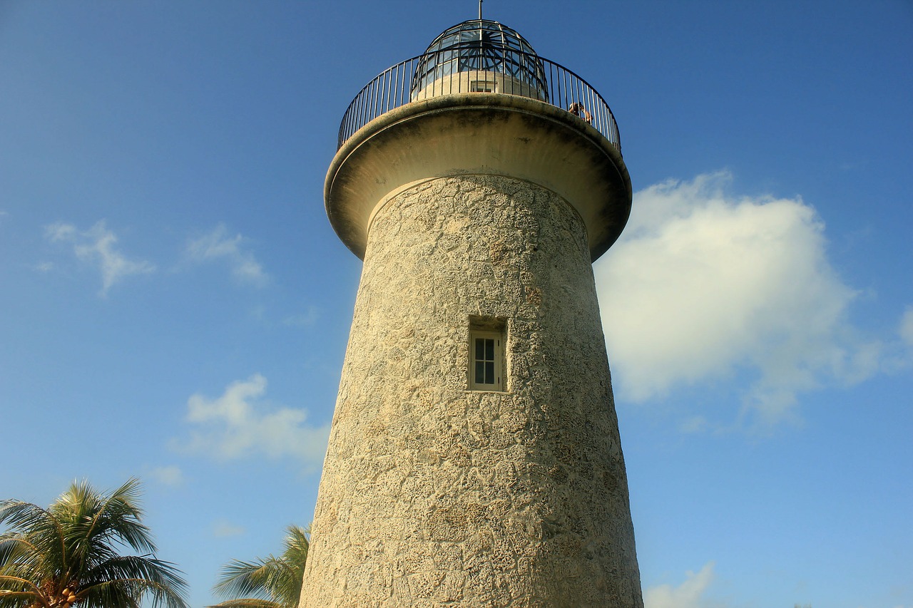 lighthouse biscayne nation park florida free photo