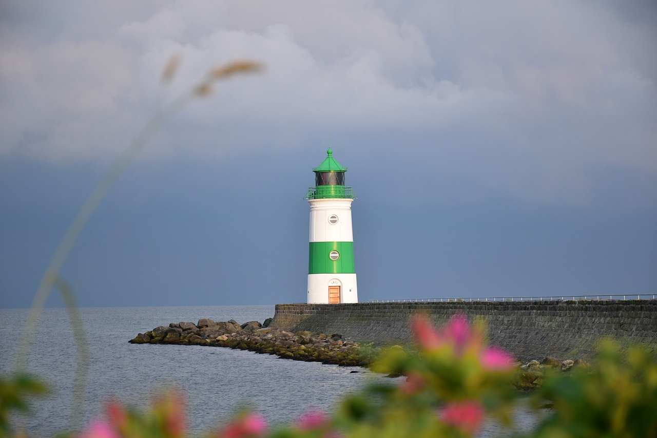 lighthouse  approximately  clouds free photo