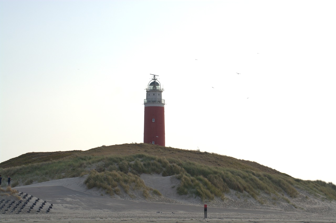 lighthouse  texel  beach free photo