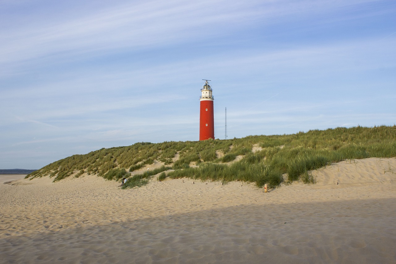 lighthouse  beach  dunes free photo