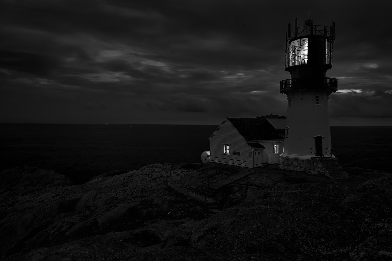 lighthouse  sea  ocean free photo