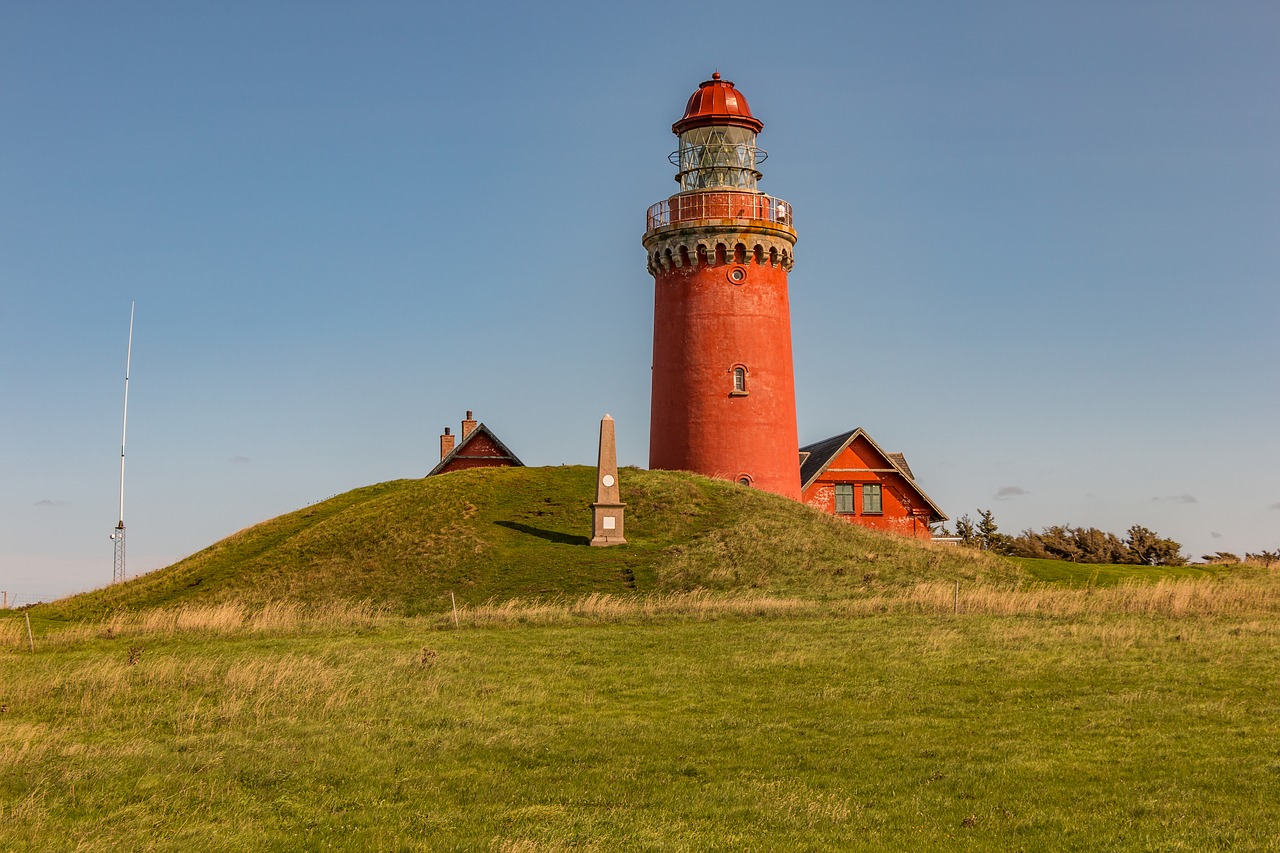 lighthouse  sea  denmark free photo