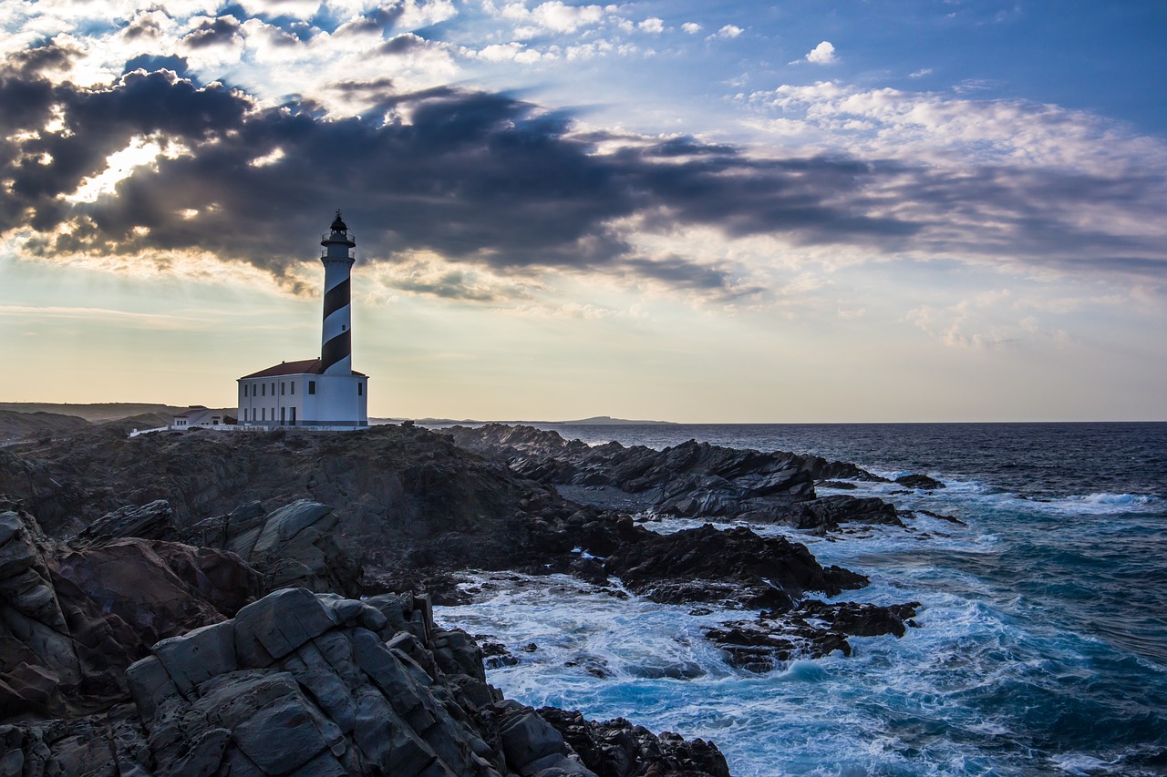 lighthouse  sea  ocean free photo