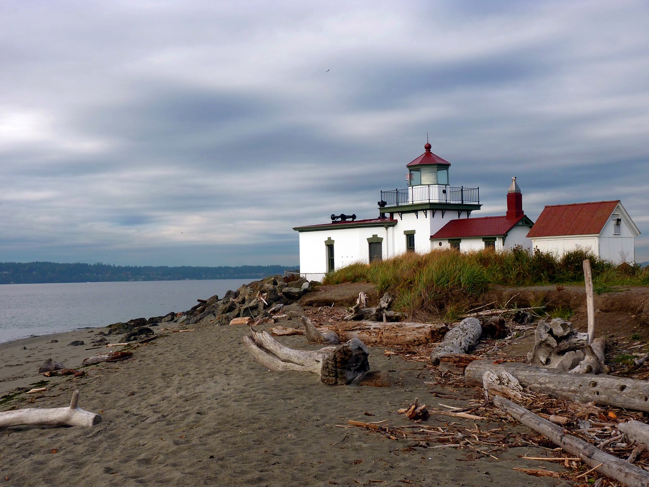 lighthouse  beach  sand free photo