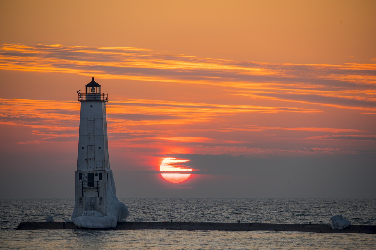 lighthouse  water  sea free photo