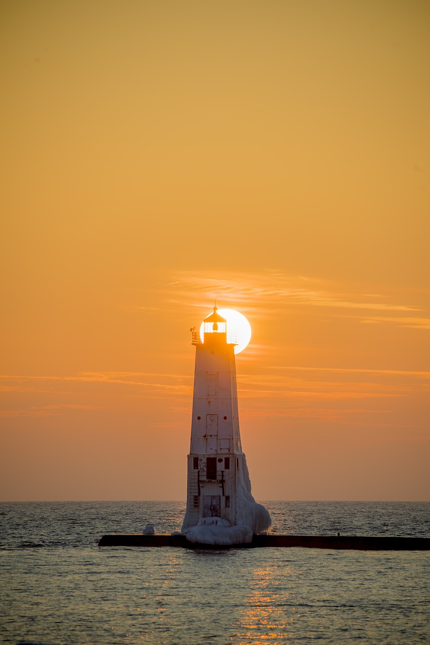 lighthouse  water  sea free photo