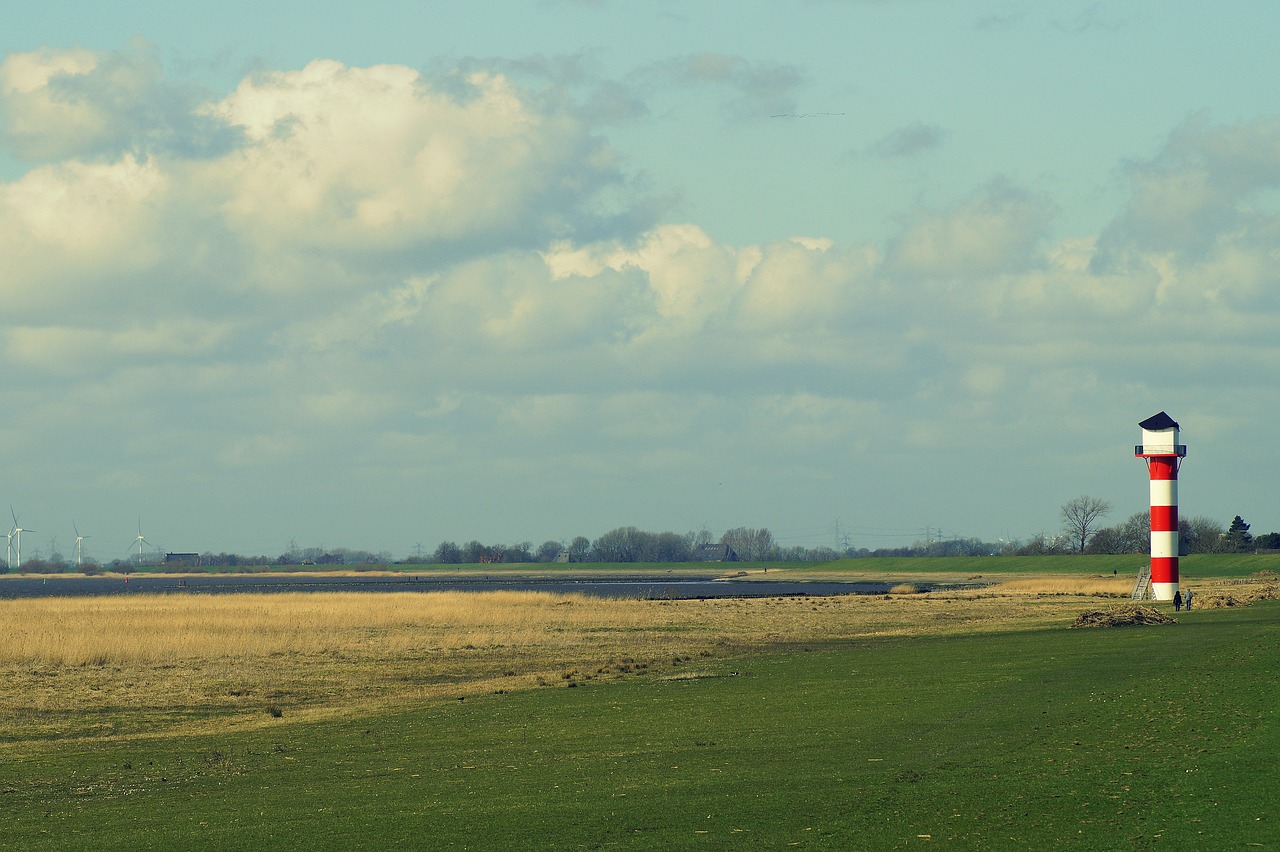 lighthouse  dike  north sea free photo