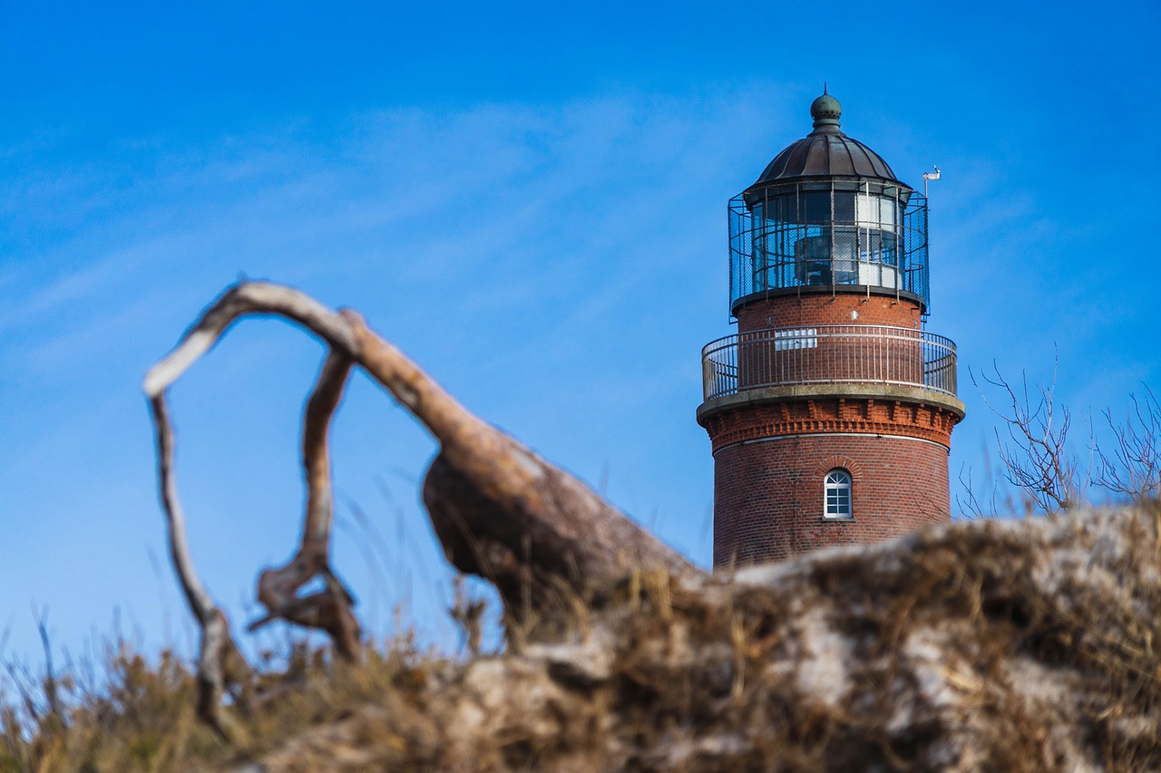 lighthouse  baltic sea  darß free photo