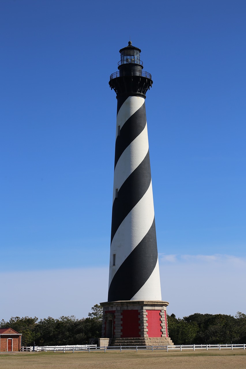 lighthouse  hatteras  coastline free photo
