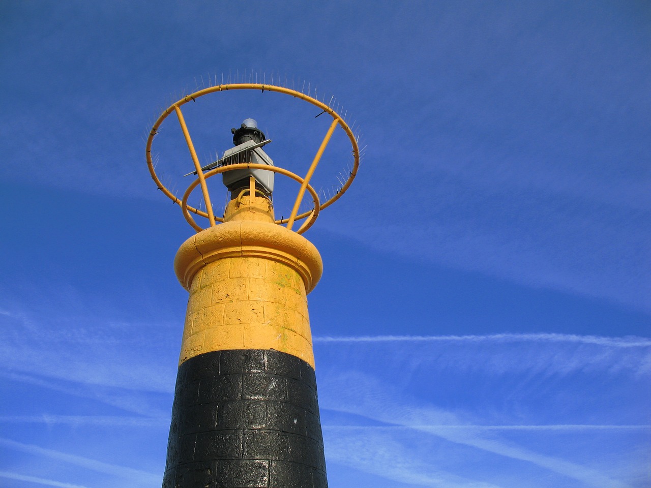 lighthouse sky port free photo