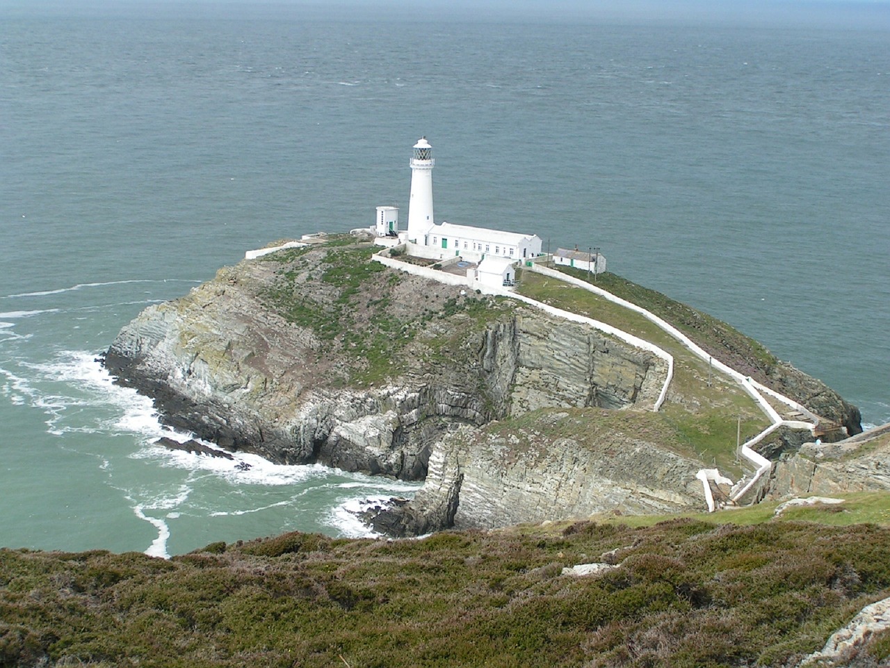 lighthouse anglesey coast free photo