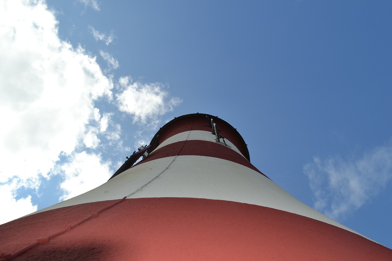 lighthouse sky blue free photo