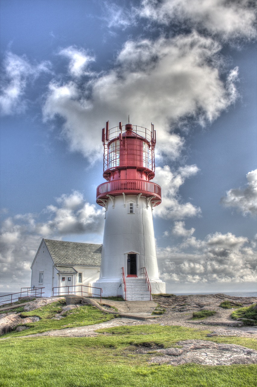 lighthouse norway hdr free photo