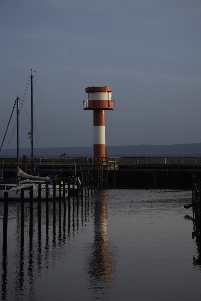 lighthouse eckernförde daymark free photo