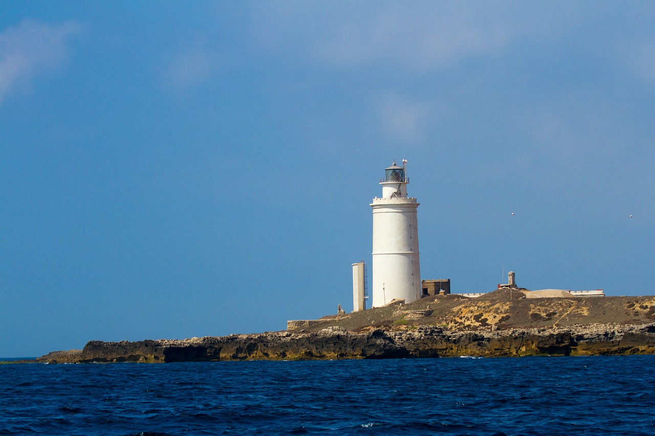lighthouse tarifa atlantic free photo