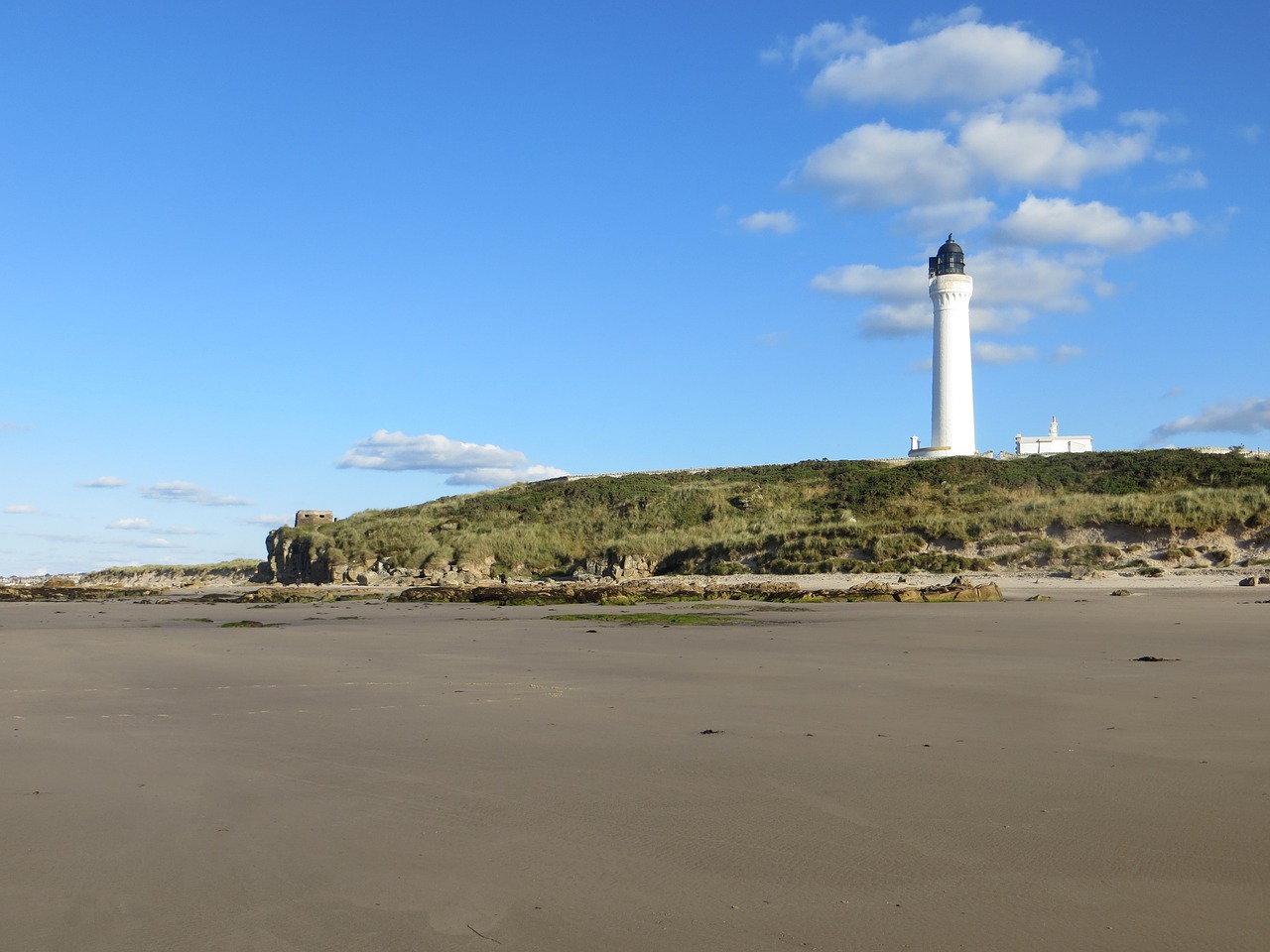 lighthouse beach scenic free photo