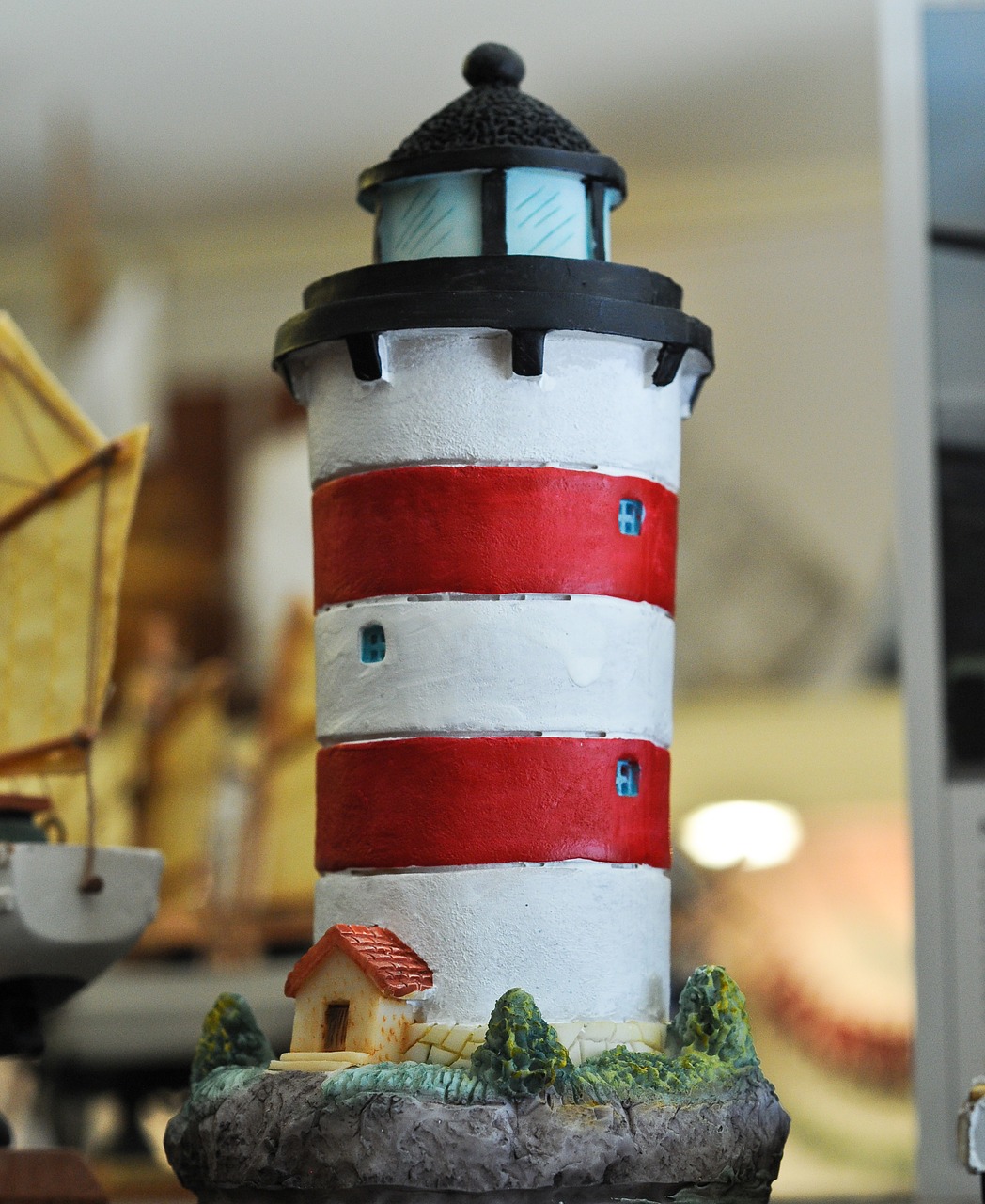 lighthouse figure toy free photo