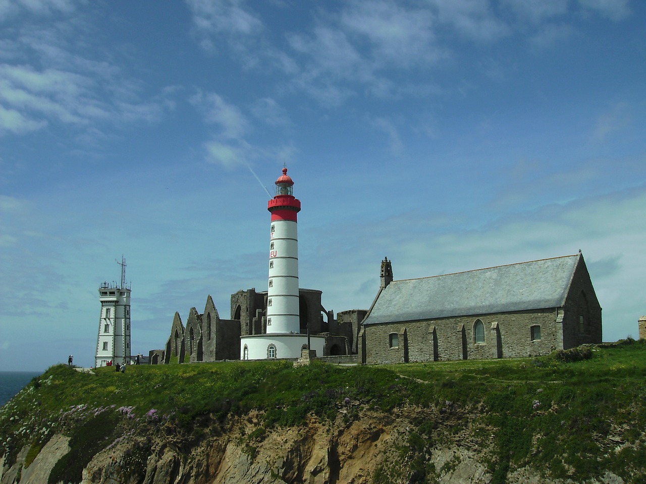 lighthouse monastery brittany free photo