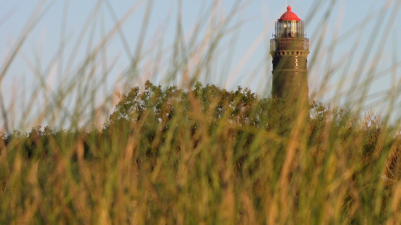 lighthouse borkum dunes free photo