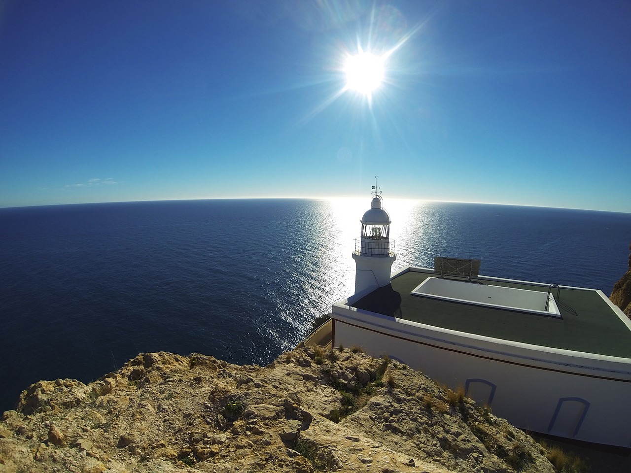 lighthouse sea light free photo