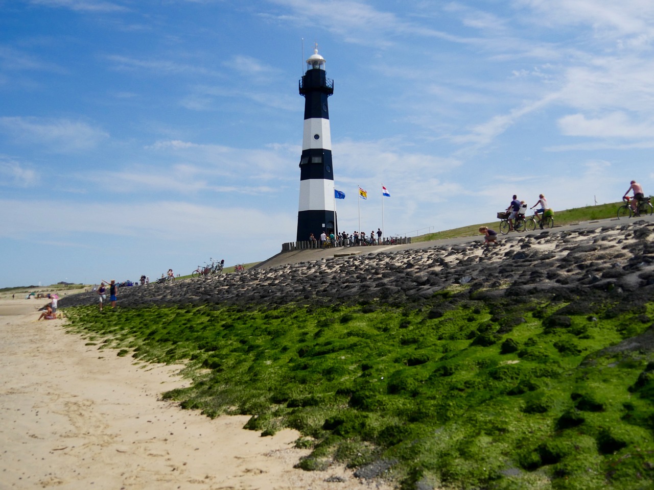 lighthouse summer holiday beach free photo