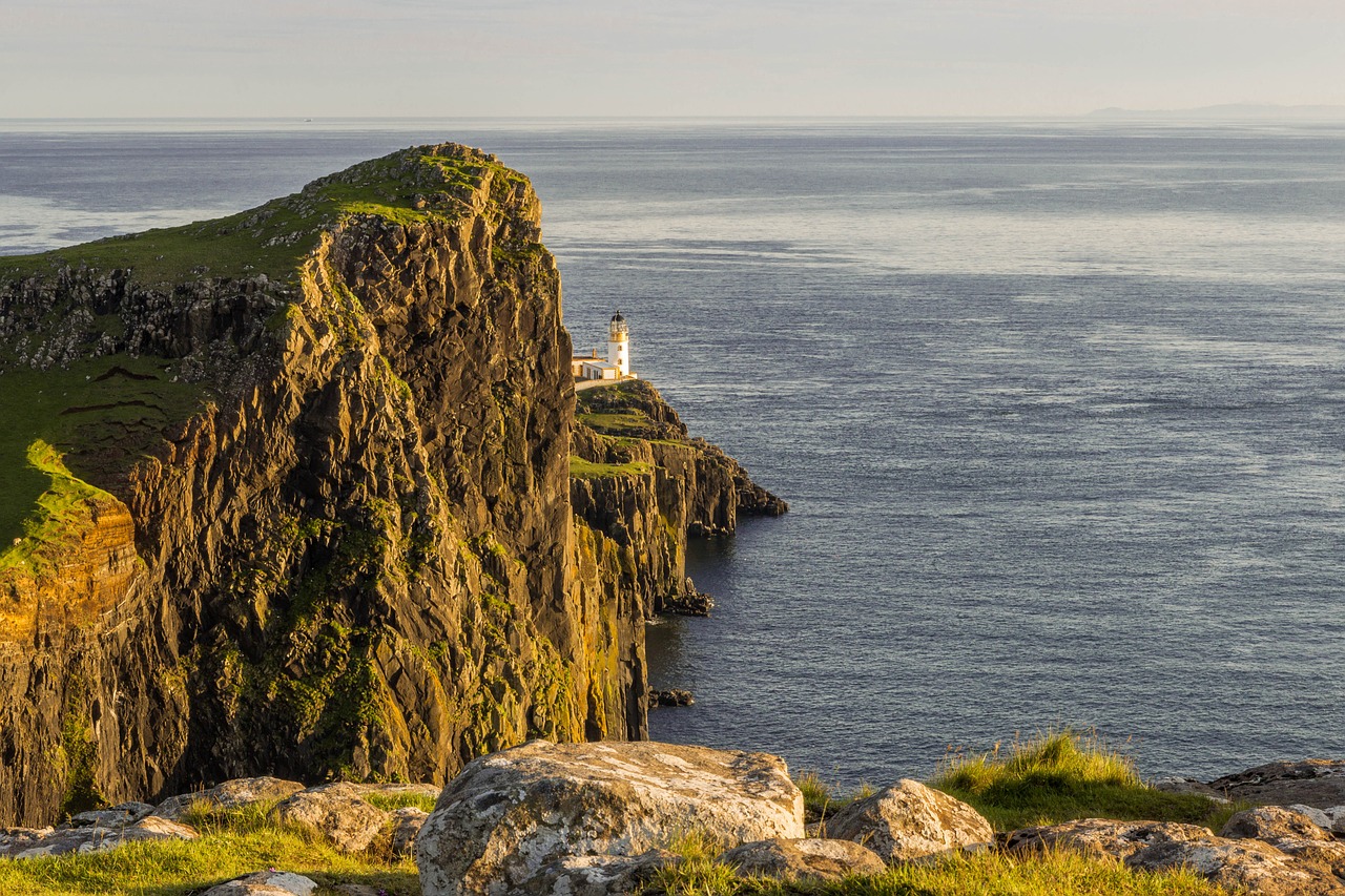 neist point lighthouse highlands and islands free photo