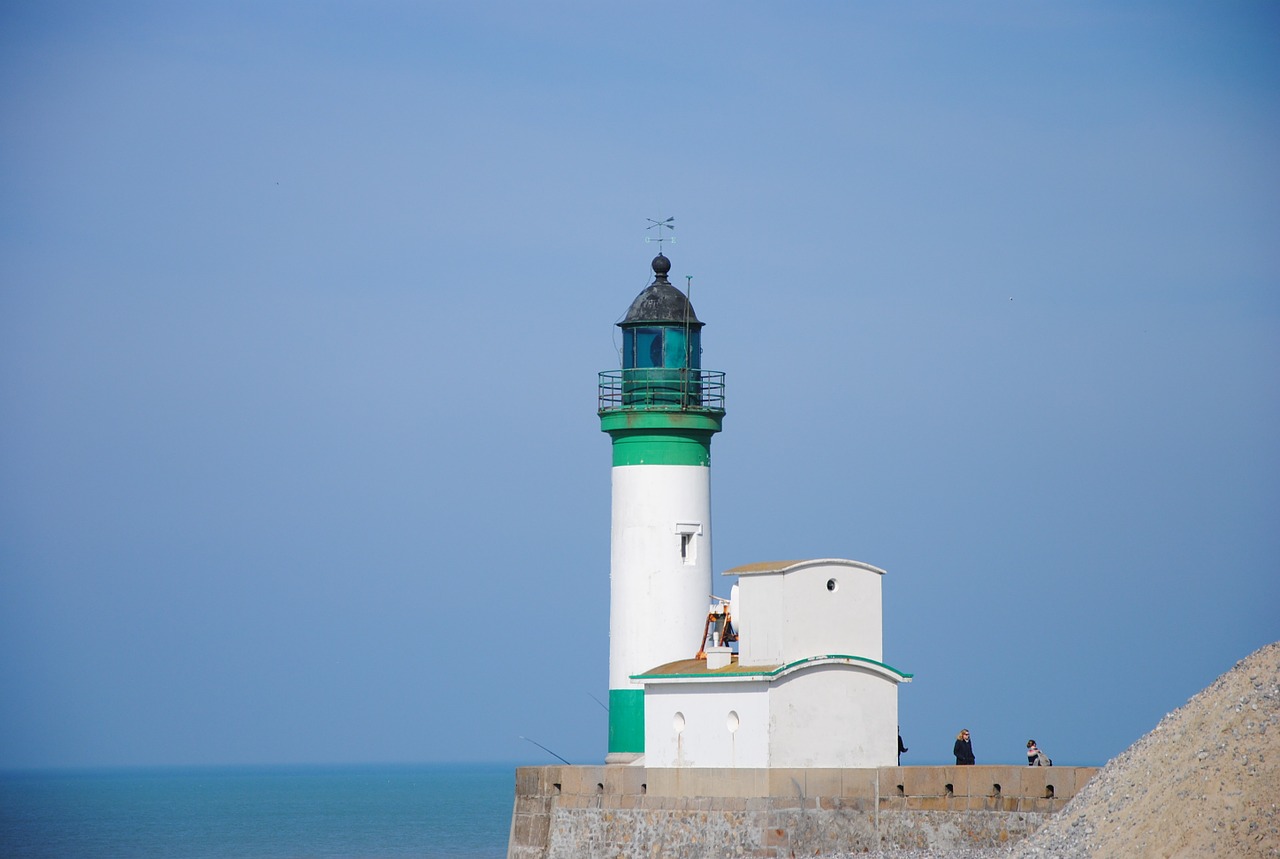 lighthouse sea port free photo