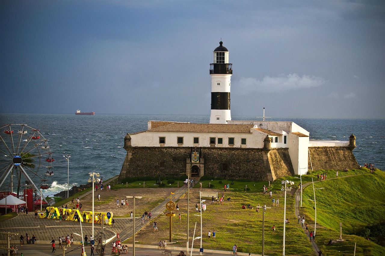 lighthouse seaside sea free photo