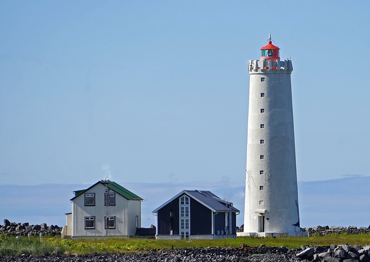lighthouse reykjavik sky free photo
