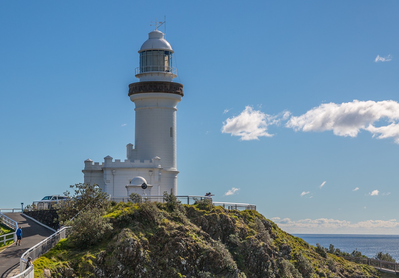 lighthouse coastline navigation free photo