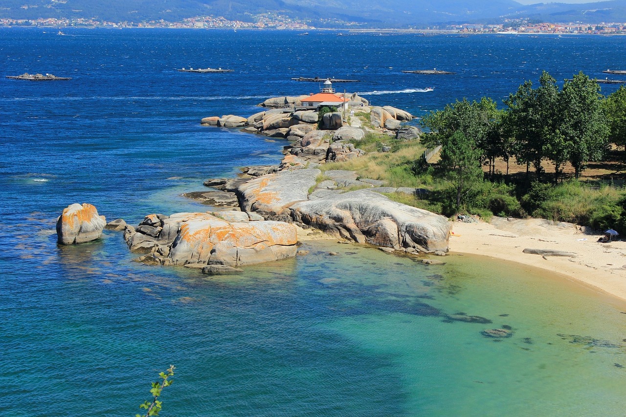 lighthouse a illa de arousa tourism free photo