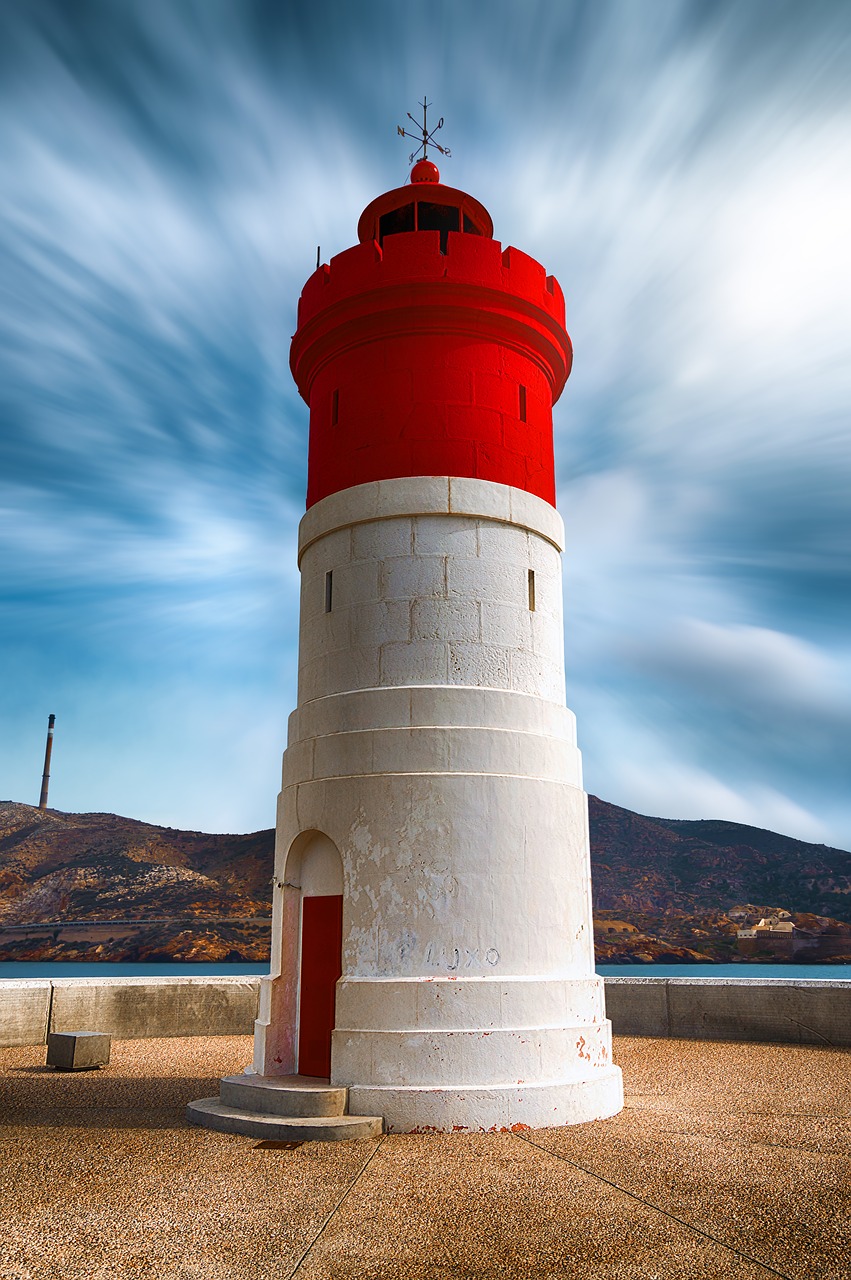 lighthouse christmas cartagena  lighthouse  signal nautical free photo