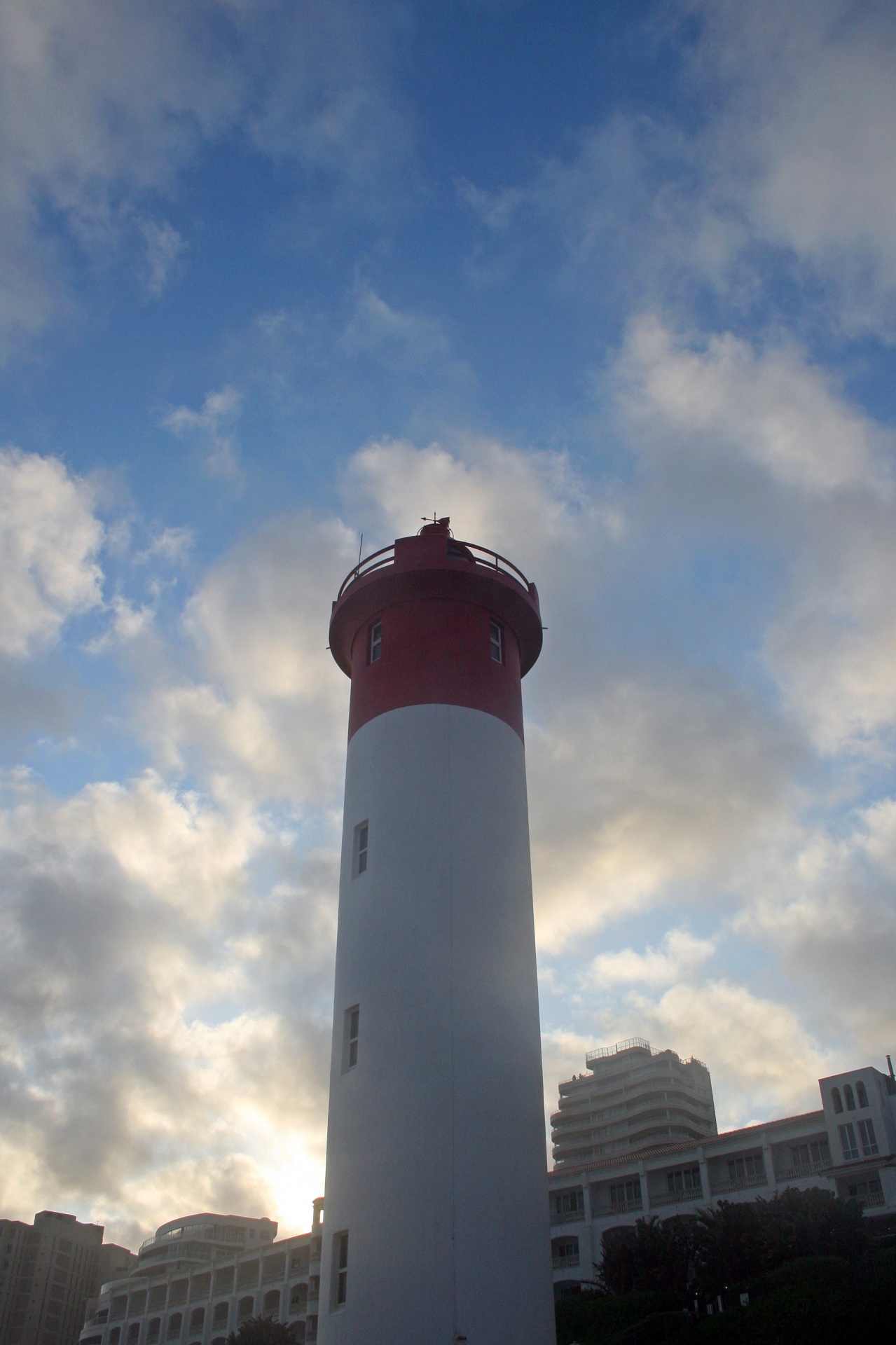 lighthouse red white free photo