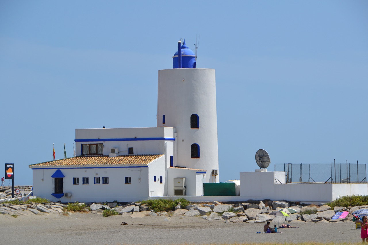 lighthouse lantern spain summer free photo