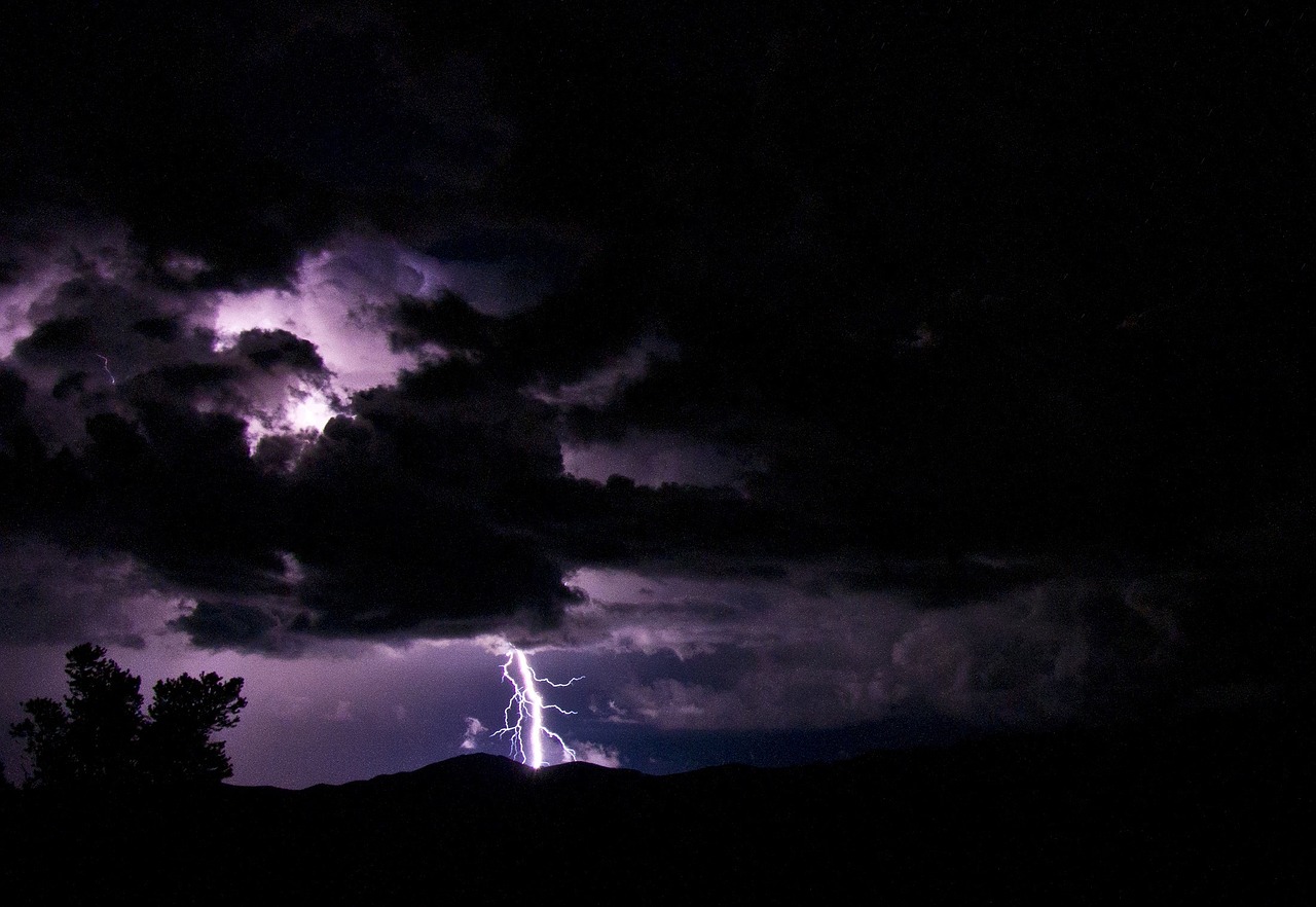 lightning thunderstorm storm free photo